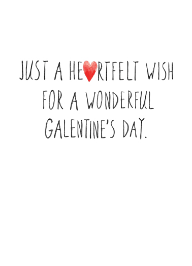 Happy Galentine's Hearts Galentine's Day Ecard Inside