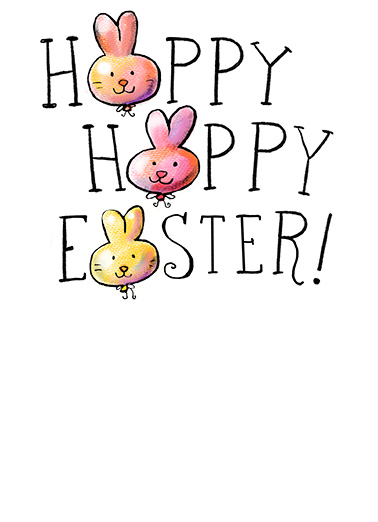 Happy Happy Easter Heartfelt Ecard Inside