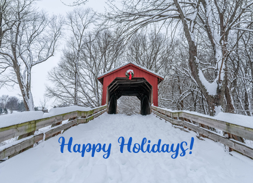 Happy Holidays Bridge  Card Cover