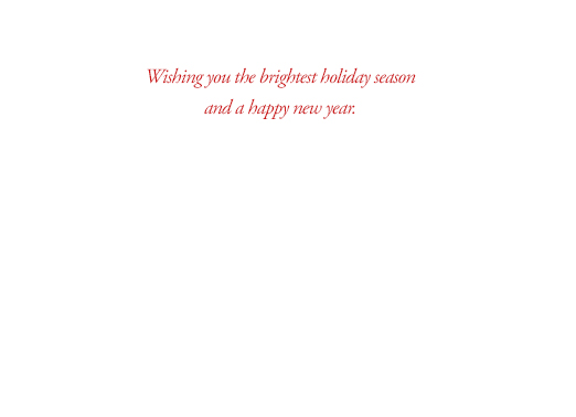 Happy Holidays Foil  Ecard Inside