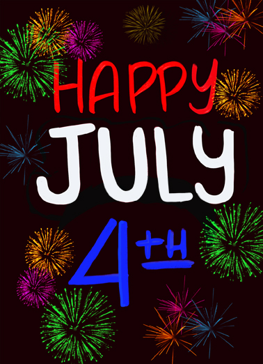 Happy July 4th 4th of July Ecard Cover
