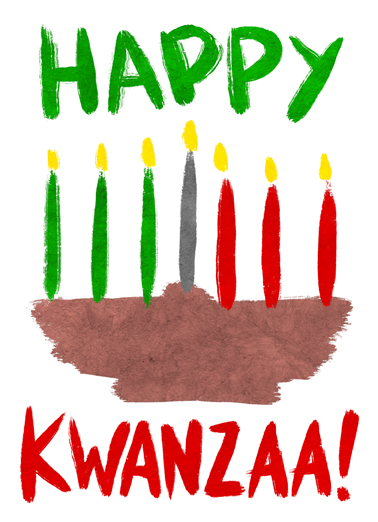 Happy Kwanzaa Happy Holidays Card Cover