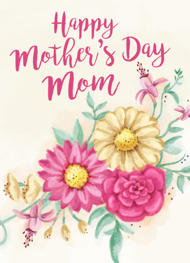 Happy Mothers Day Flowers  Ecard Cover