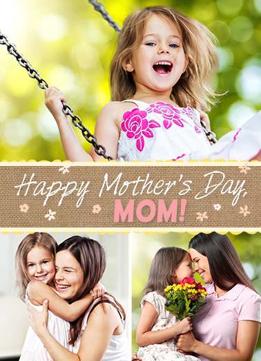 Happy Mothers Day Mom From Daughter Card Cover