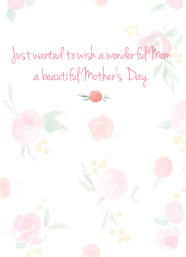 Happy Mothers Day Wish Mother's Day Card Inside