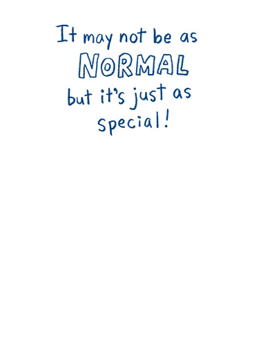 Happy Not So Normal Dad Funny Card Inside