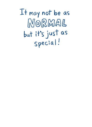 Happy Not So Normal Dad  Card Inside