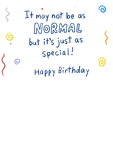 Happy Not So Normal  Ecard Inside