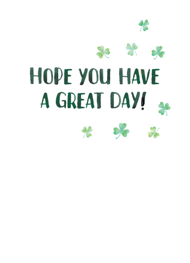 Happy St Pat  Card Inside