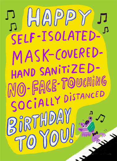 Happy To You Coronavirus Ecard Cover