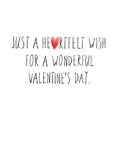 Happy Valentine's Hearts Heartfelt Ecard Inside