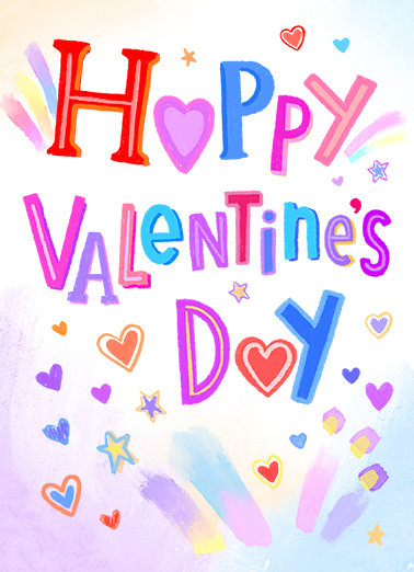 Happy Valentines Day Valentine's Day Card Cover