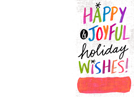 Happy and Joyful Christmas Ecard Cover