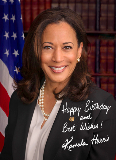Funny Birthday Ecard - "Harris Autograph" from CardFool.com