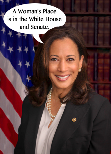 Harris Woman's Place Democrat Ecard Cover