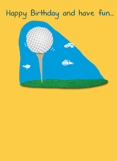 Have Fun Golfing For Dad Card Cover