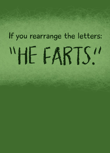 He Farts Bday  Card Cover