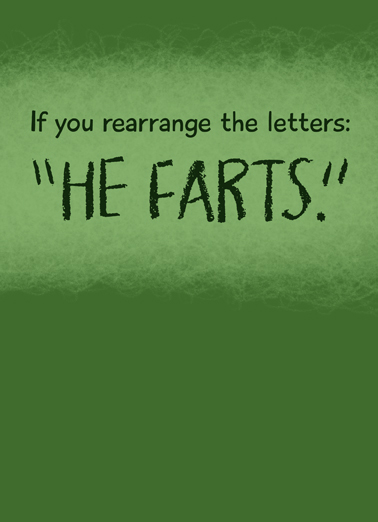 He Farts Bday Rude Card Cover