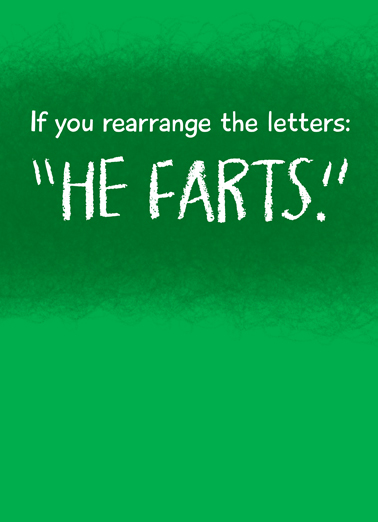 He Farts Belated  Ecard Cover