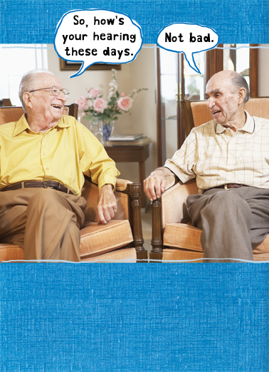 Hearing 5x7 greeting Card Cover