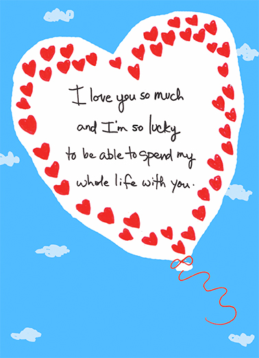 Heart Balloon Love Ecard Cover