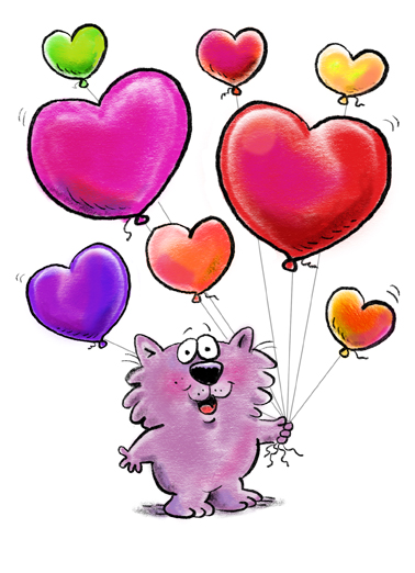 Heart Balloons MD Simply Cute Ecard Cover