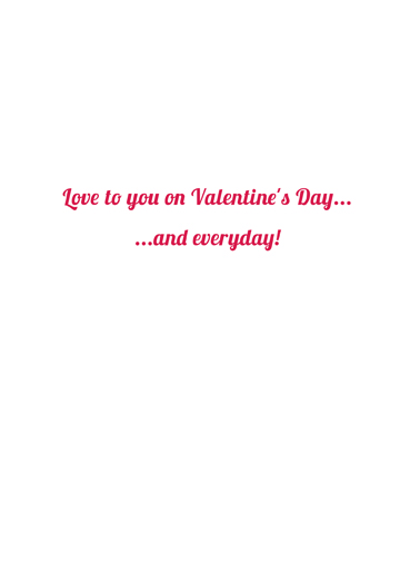 Heart Roses Valentine's Day Ecard Inside