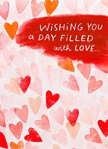 Hearts Filled with Love Valentine's Day Card Cover