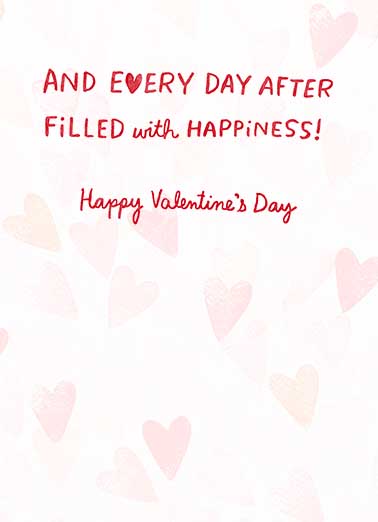 Hearts Filled with Love Valentine's Day Card Inside