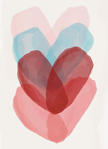Hearts Pattern Repeating Valentine's Day Ecard Cover