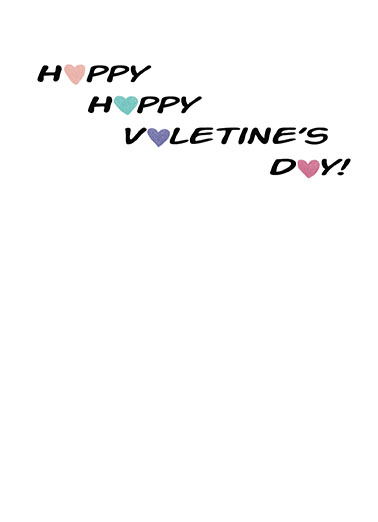 Hearts Pattern Repeating Valentine's Day Ecard Inside