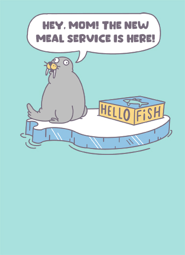 Hello Fish Food Card Cover