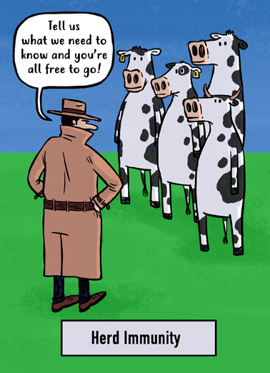 Herd Immunity Dad Father's Day Card Cover