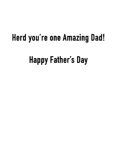 Herd Immunity Dad Father's Day Card Inside