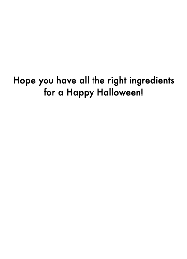 Hex Support Halloween Card Inside