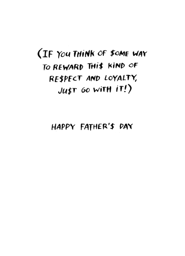 Hey Dad Father's Day Card Inside