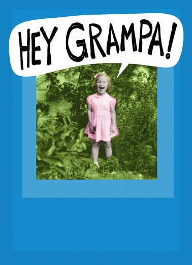 Hey Grandpa Father's Day Card Cover