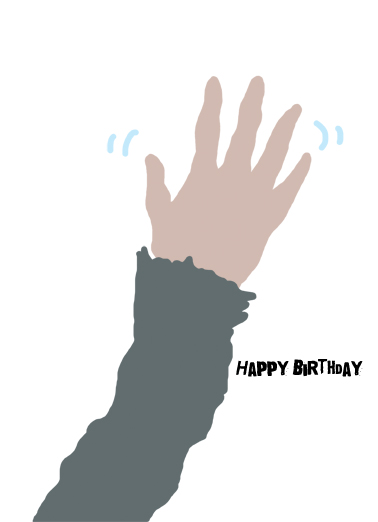 High Five 5x7 greeting Card Inside