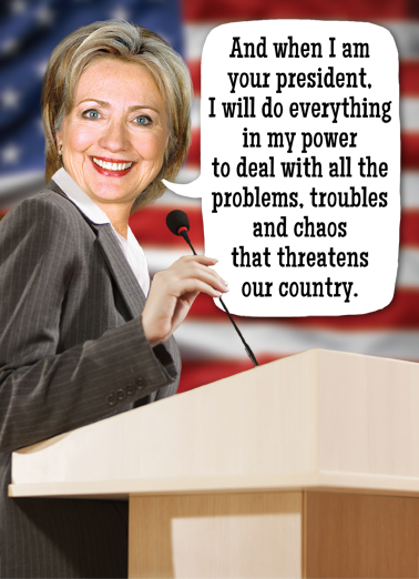 Hillary Deal with Problems  Ecard Cover