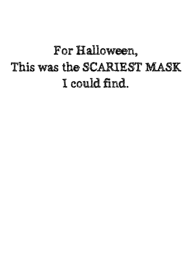 Hillary Mask Halloween Ecard Inside