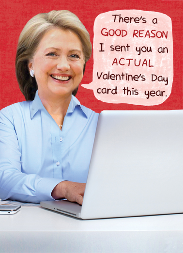 Hillary Val Emails Valentine's Day Ecard Cover