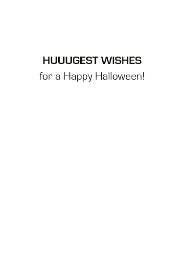 Hillary's Costume Halloween Card Inside