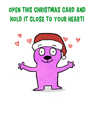Hold It Close Xmas For Anyone Ecard Cover