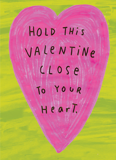 Hold to Heart Valentine's Day Card Cover