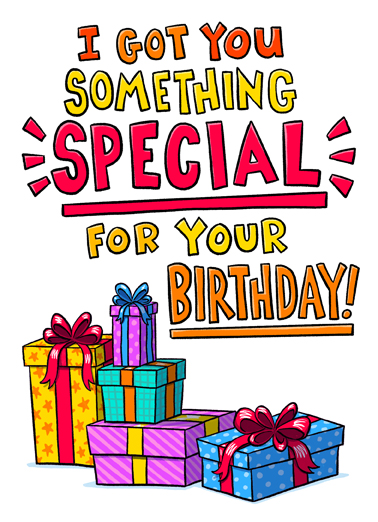 Holding Something Special Birthday Ecard Cover
