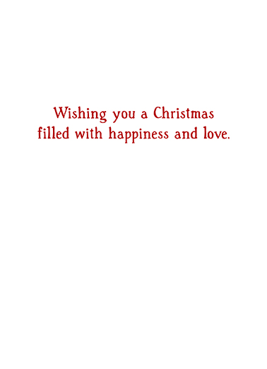 Holiday Greetings Hug Christmas Ecard Inside