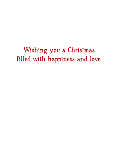 Holiday Greetings Hug  Card Inside