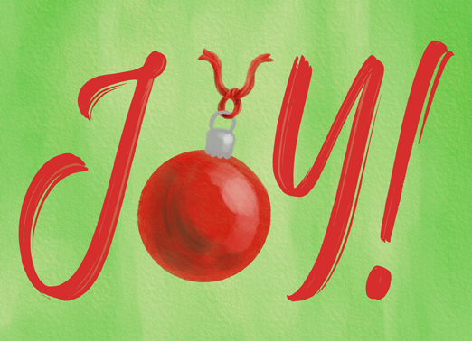 Holiday Joy Christmas Ecard Cover