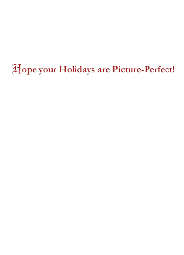Holiday Trump Selfie  Card Inside