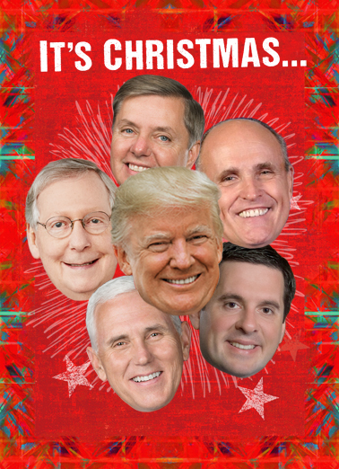 Holidays Republicans Trump President Donald Trump Ecard Cover